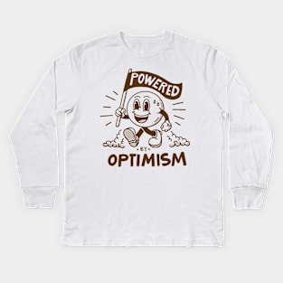 Powered by optimism Kids Long Sleeve T-Shirt